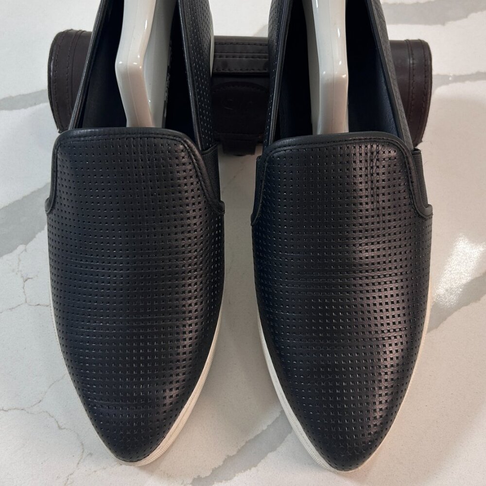 Leather slip on sneakers